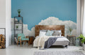 Blue Horizon Cloudscape Mural Wallpaper
