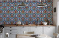 Vibrant Fan Blossom Mural Wallpaper