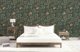 Paisley Garden Bloom Mural Wallpaper