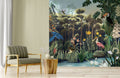 Lush Tropical Jungle Wildlife Wallpaper