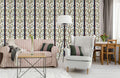 Repeat Flower Branches Wallpaper Mural