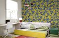 Bright Iris Bloom Mural Wallpaper