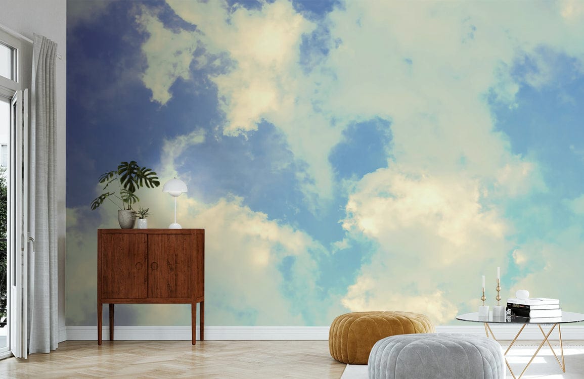 Morning Sky Haze Mural Wallpaper