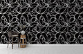 Elegant Swirling Floral Pattern Mural Wallpaper