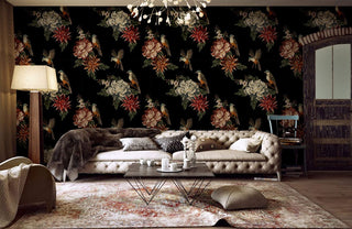 Birdsong Blossom Symphony Mural Wallpaper