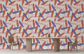 Vibrant Abstract Brushstroke Pattern Mural Wallpaper