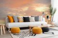 Golden Sunset Glow Mural Wallpaper