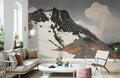 Ethereal Mountain Clouds Mural Wallpaper