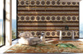 Tribal Circles and Stripes Harmony Mural Wallpaper