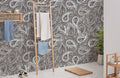Classical Grey Paisley Mural Wallpaper