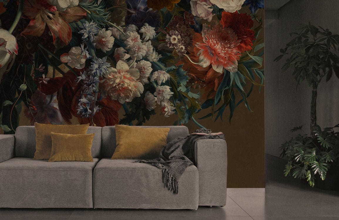Timeless Floral Harmony Mural Wallpaper