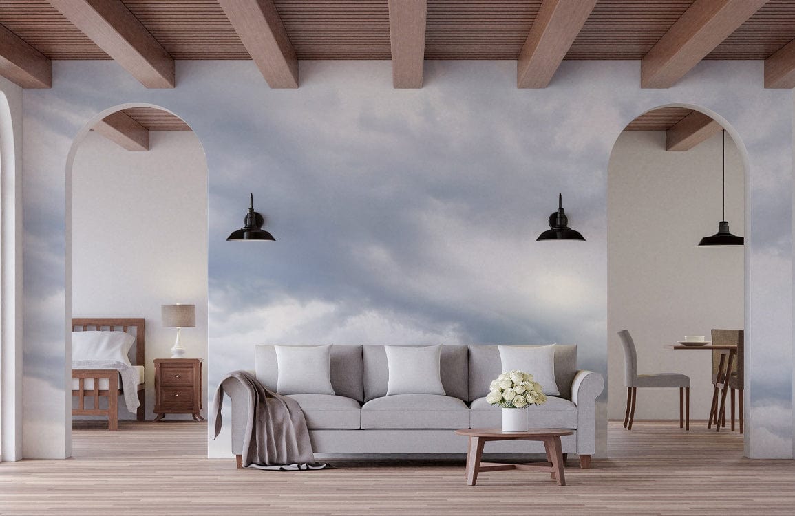 Soft Overcast Sky Mural Wallpaper