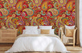 Vibrant Paisley Dream Mural Wallpaper