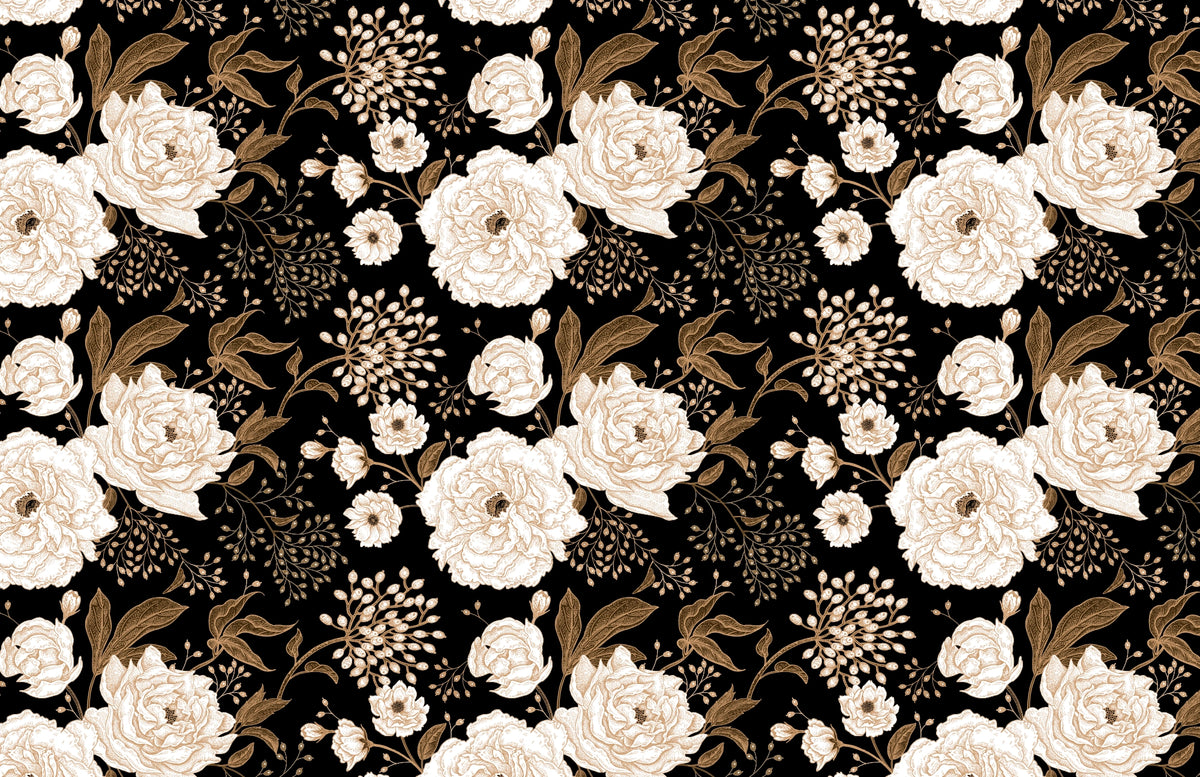 Elegant Floral Wallpaper Mural