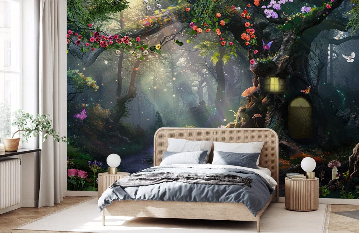 Enchanted Forest Bath Mural Wallpaper