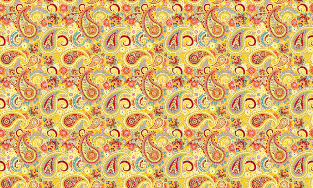 Radiant Paisley Delight Mural Wallpaper