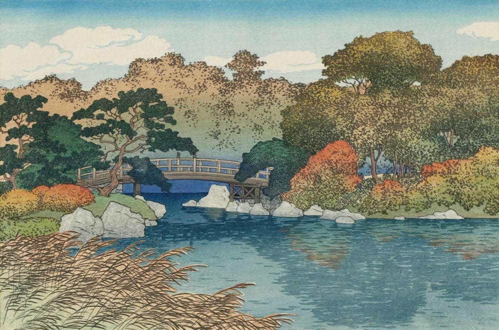 Serene Autumn Landscape Mural Wallpaper - Japanese Style in Earthy Tones