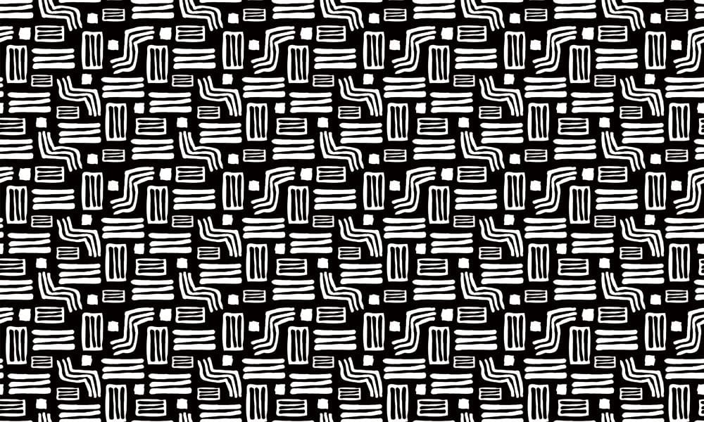 Modern Geometric Monochrome Abstract Mural Wallpaper