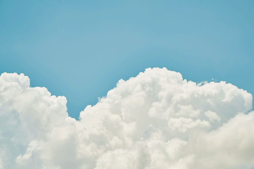 Blue Horizon Cloudscape Mural Wallpaper
