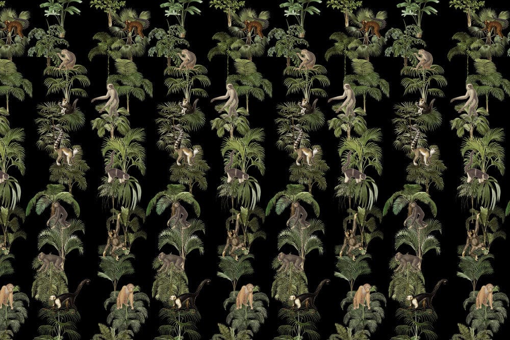 Monkeys & Trees Wallpaper Mural
