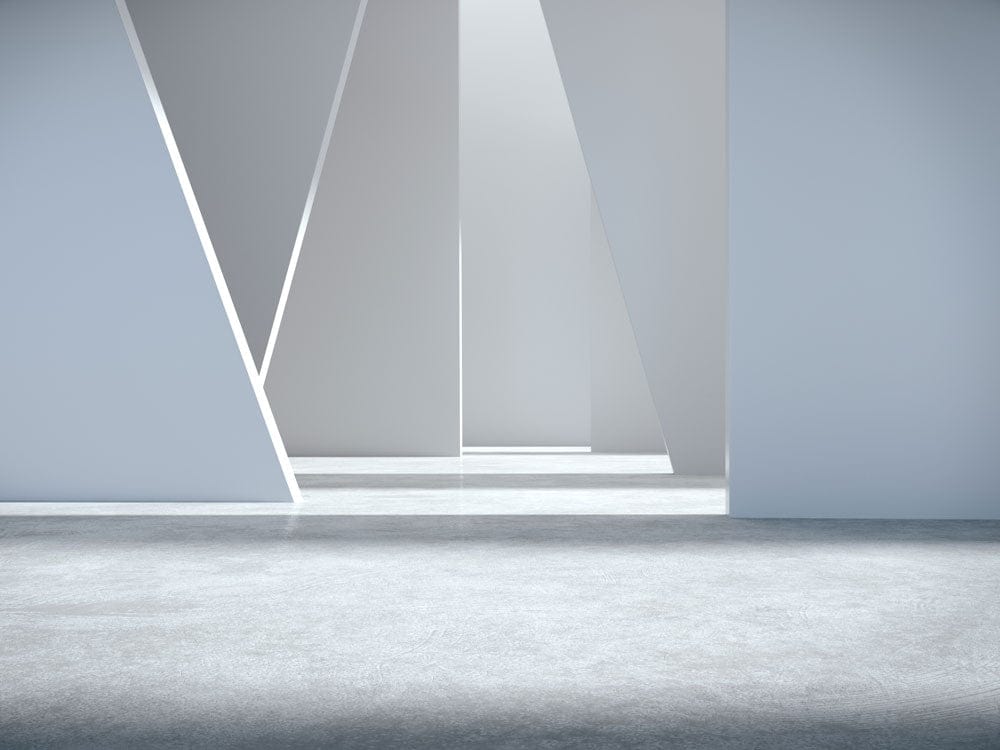 Modern Minimalist Grey Geometric Abstract Mural Wallpaper for Stylish Interiors
