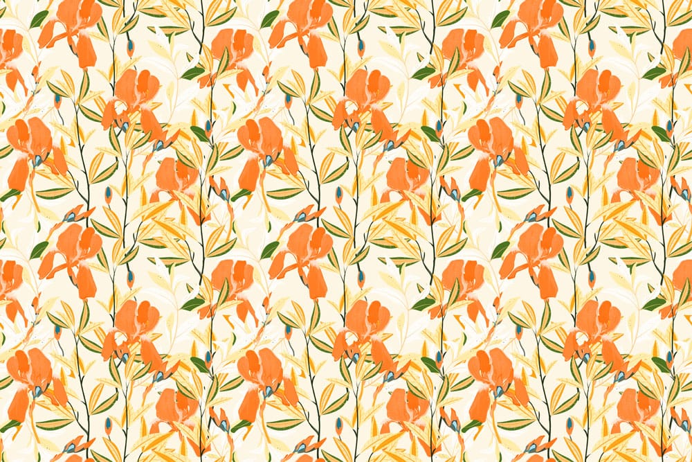 Vibrant Blooming Botanical Harmony Mural Wallpaper