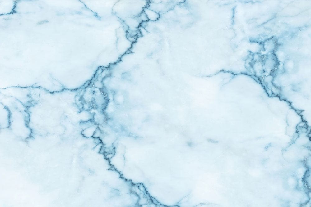 Elegant Blue Marble Effect Wallpaper - Luxurious Modern Interior Design Décor
