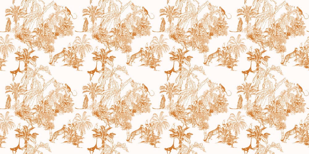 Exotic Jungle Safari Adventure Mural Wallpaper