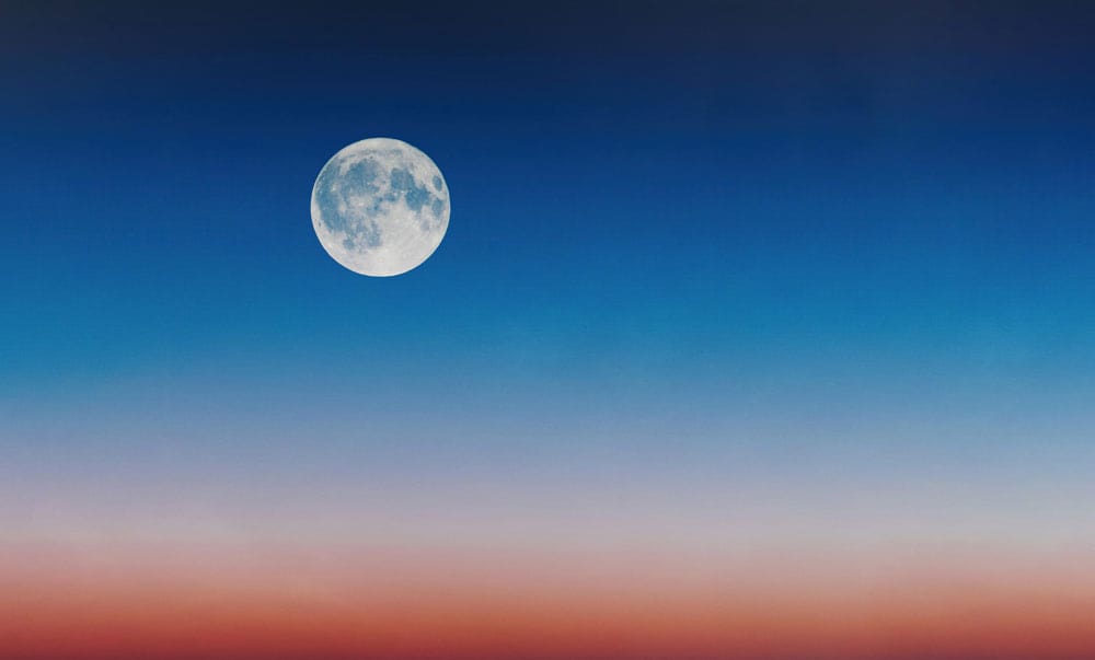 Lunar Twilight Serenity Mural Wallpaper