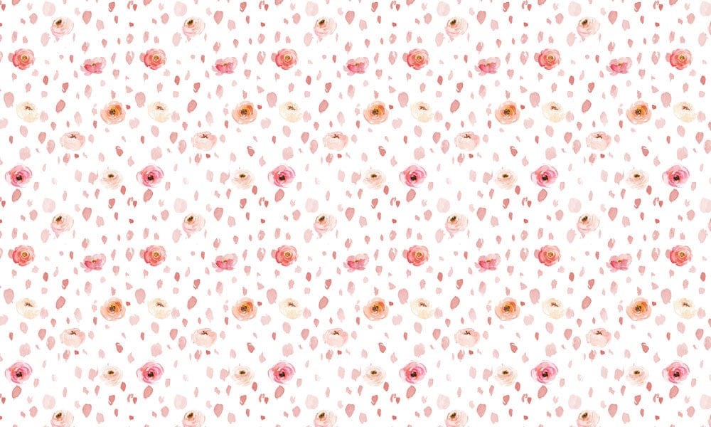 Whimsical Floral Breeze Mural Wallpaper