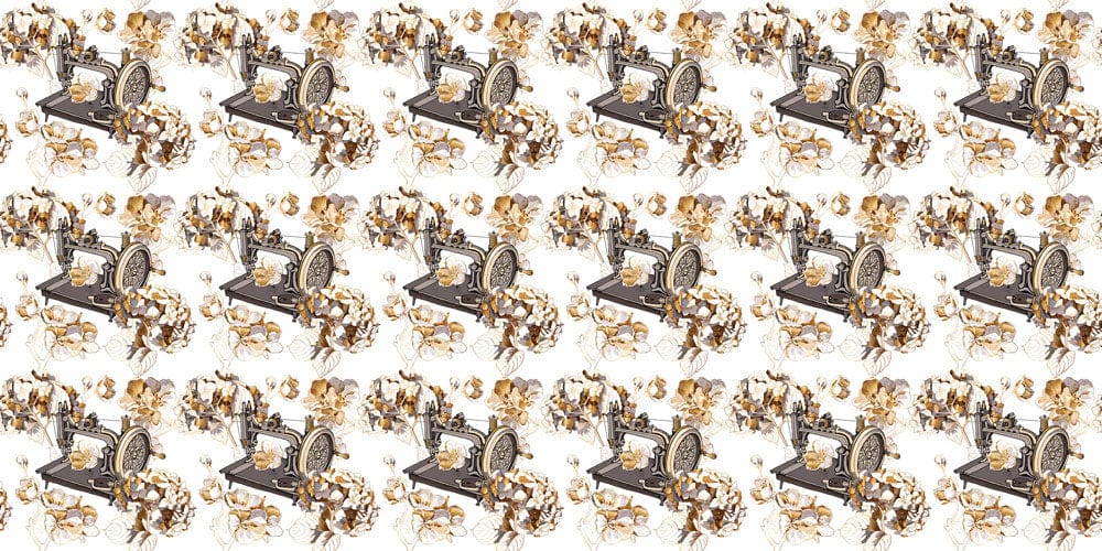 Vintage Craft Charm Mural Wallpaper
