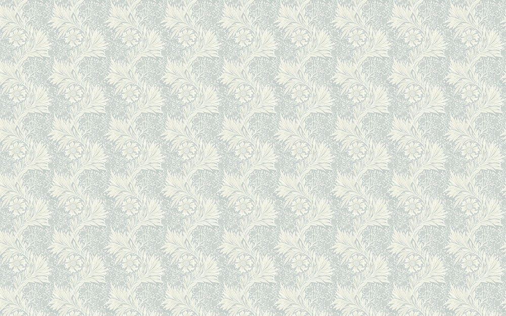 Elegant Vintage Floral Sage Green Repeat Pattern Wallpaper Decor Idea