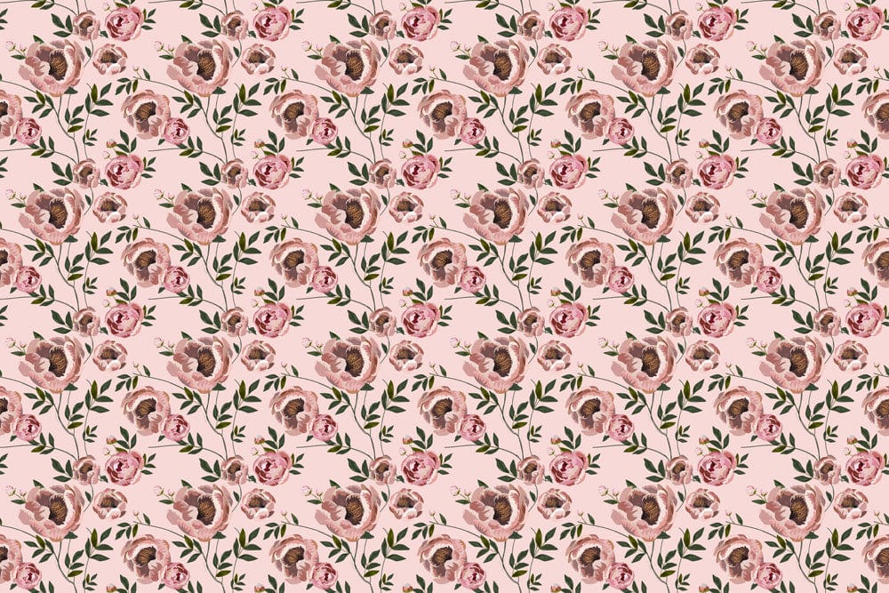 Romantic Blooms in Blush Elegance Mural Wallpaper