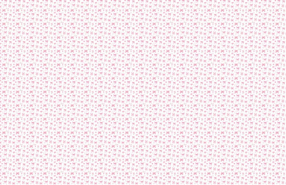 Charming Bows and Blooms Mural Wallpaper