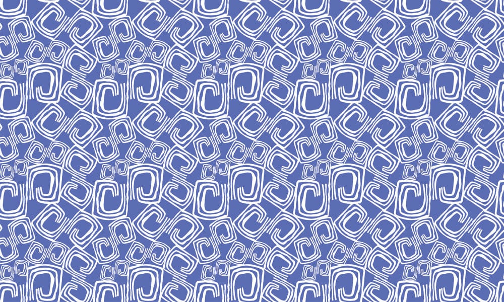 Abstract Blue Geometric Pattern Mural Wallpaper