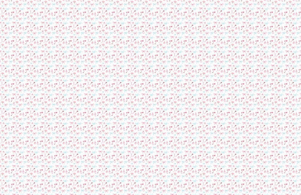 Beauty and Bows Mural Wallpaper