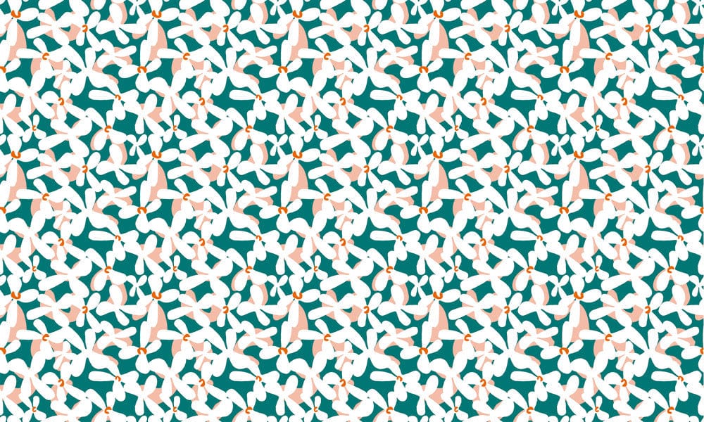 Elegant Green and White Birds Pattern Mural Wallpaper - Modern Design