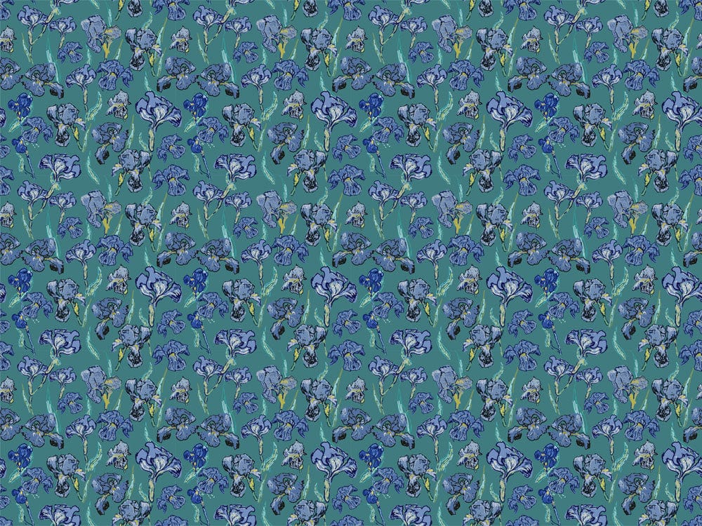 Blue Botanical Garden Floral Pattern Wallpaper - Elegant Home Décor Design