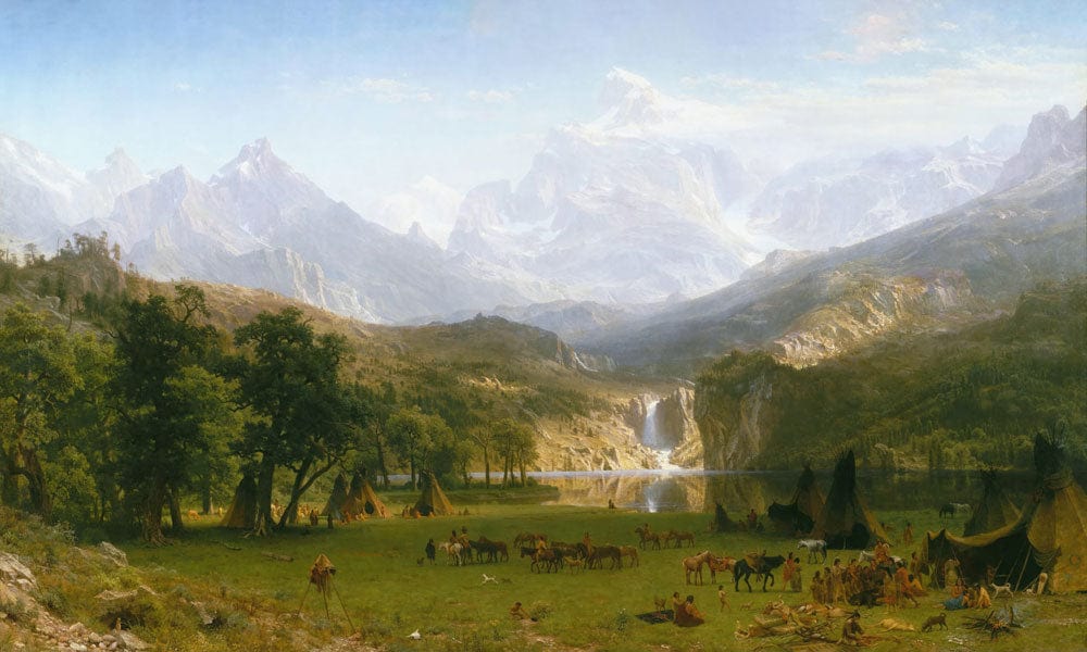 Majestic Mountain Vista Landscape Mural Wallpaper - Serene Nature Scene Art