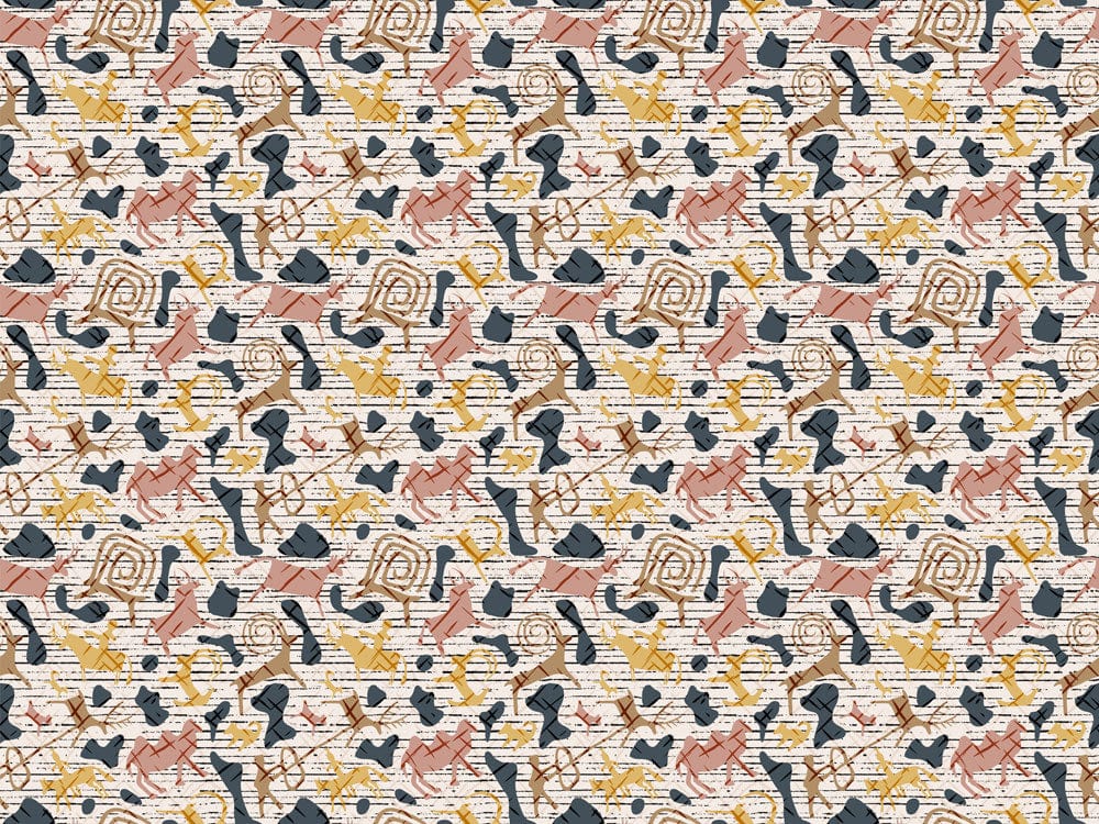 Abstract Geometric Artistic Expressions Mural Wallpaper