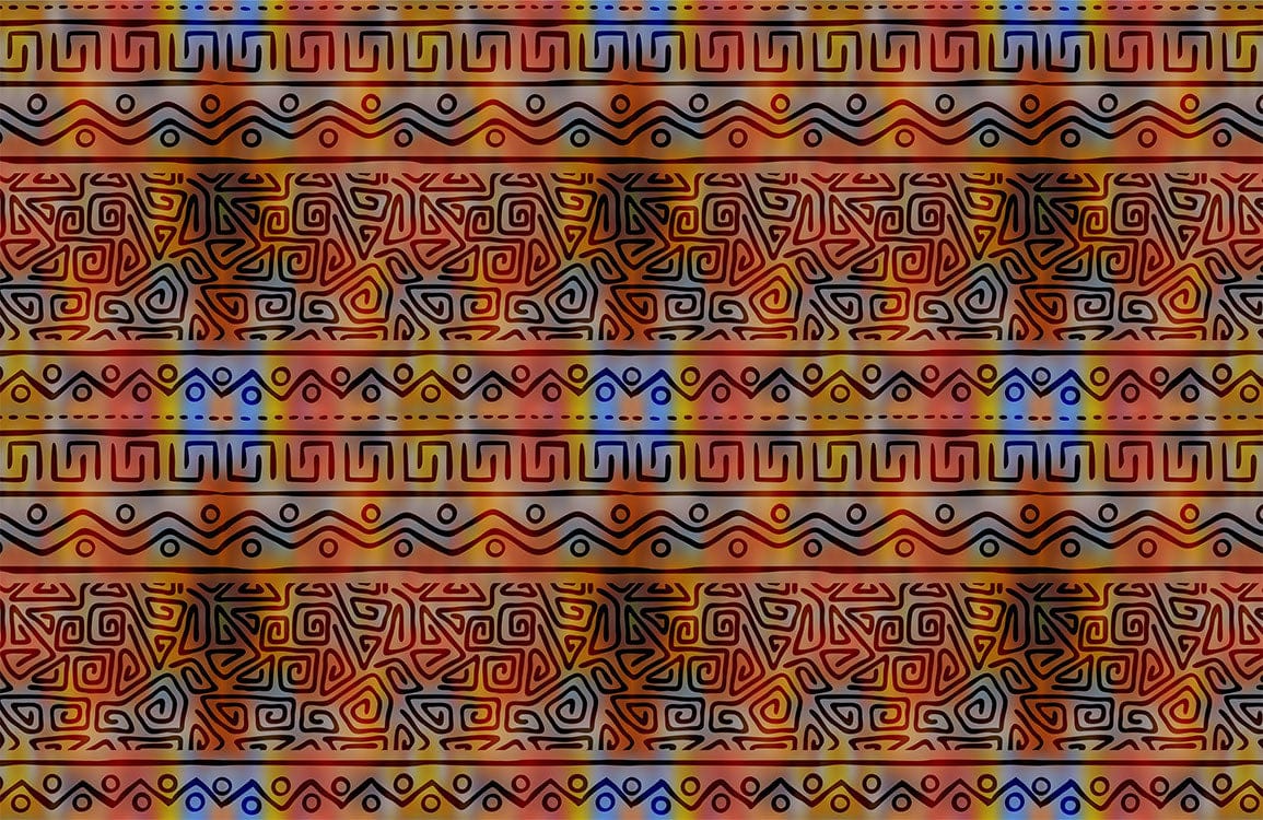 Cultural Kaleidoscope Pattern Mural Wallpaper