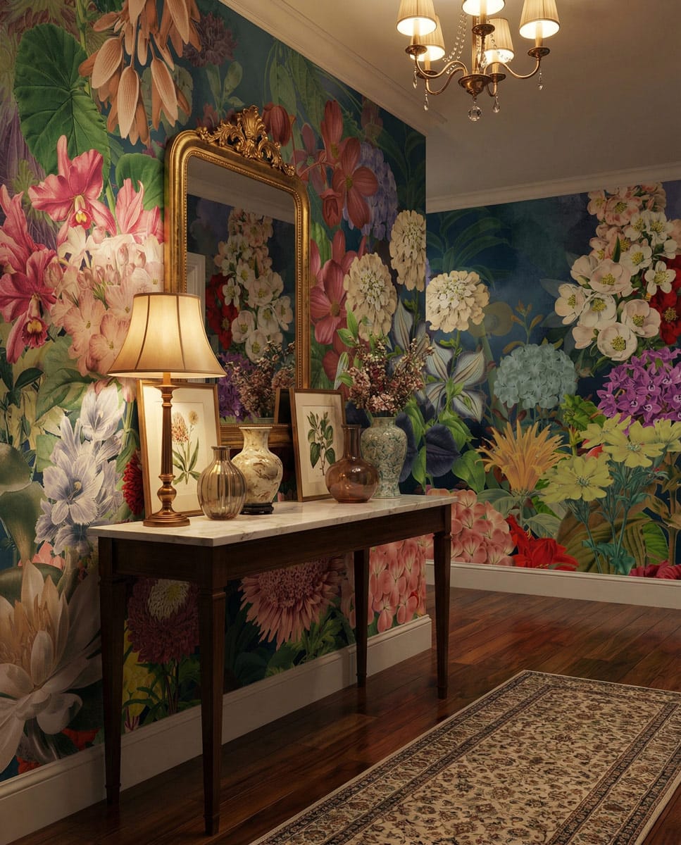 Mixture Flower Wallpaper Mural