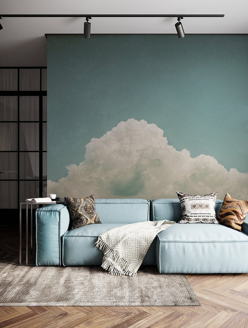 Minimal Cloud Horizon Mural Wallpaper