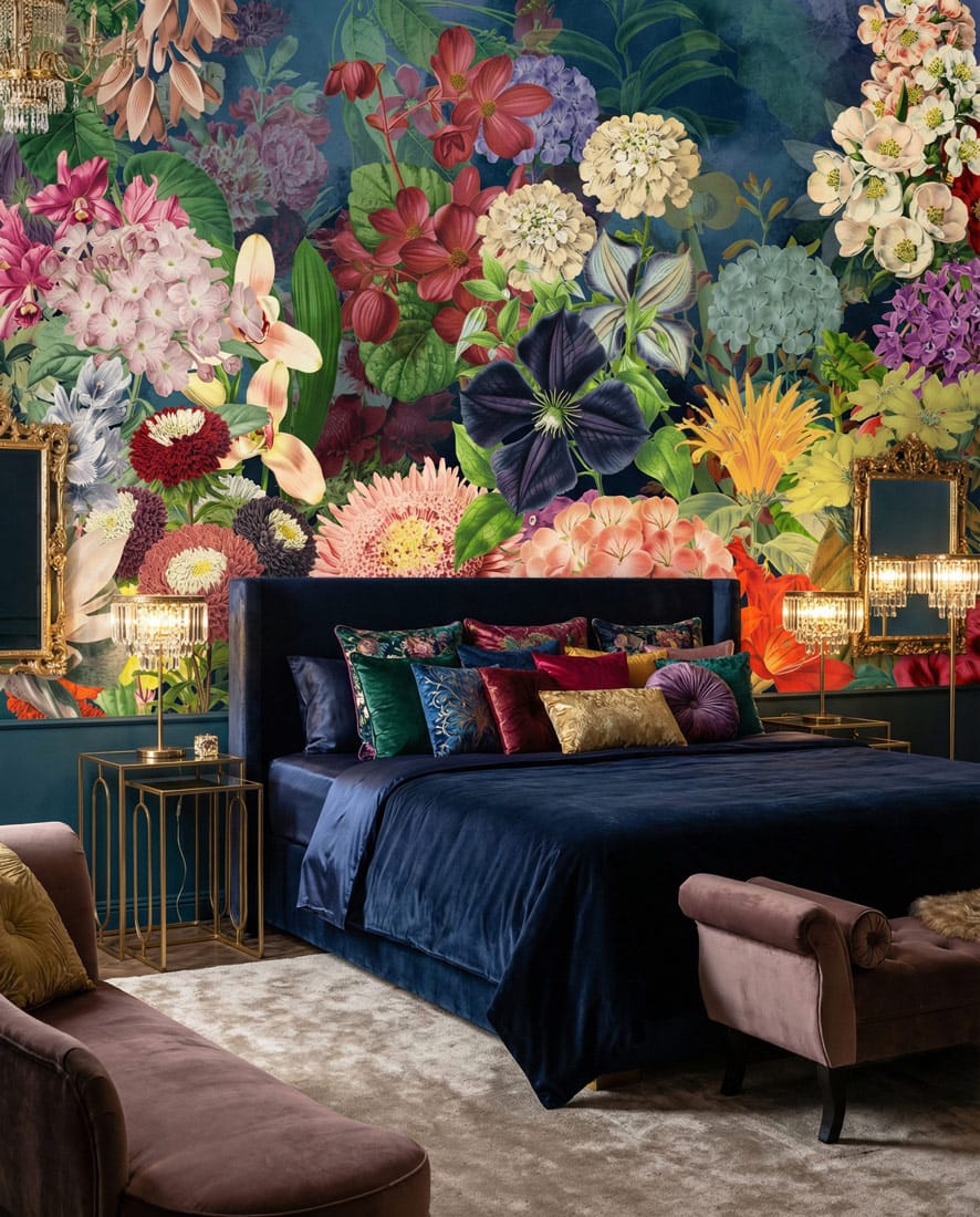 Mixture Flower Wallpaper Mural