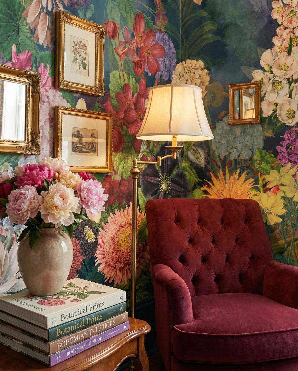 Mixture Flower Wallpaper Mural