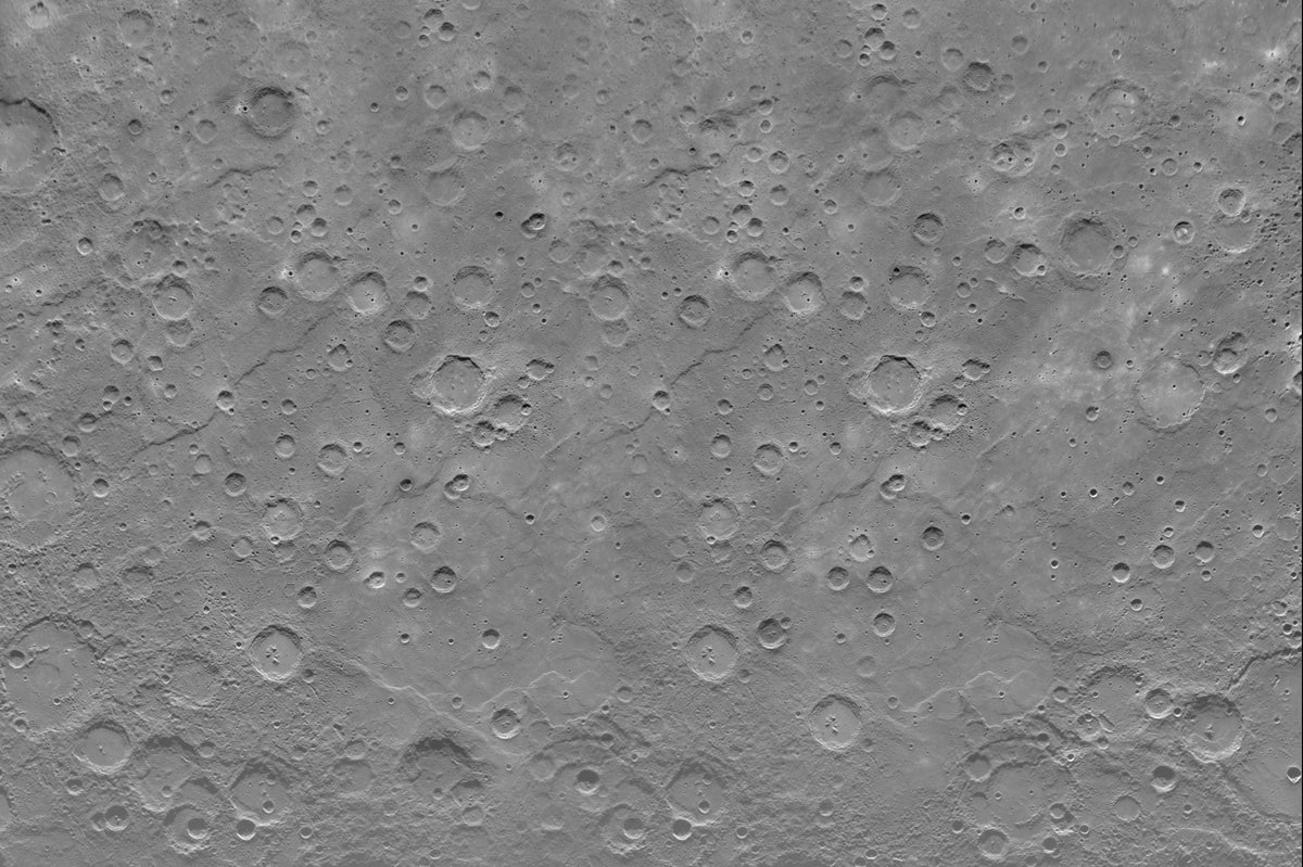Lunar Surface Grey Textured Wallpaper for Modern Space-Themed Interiors