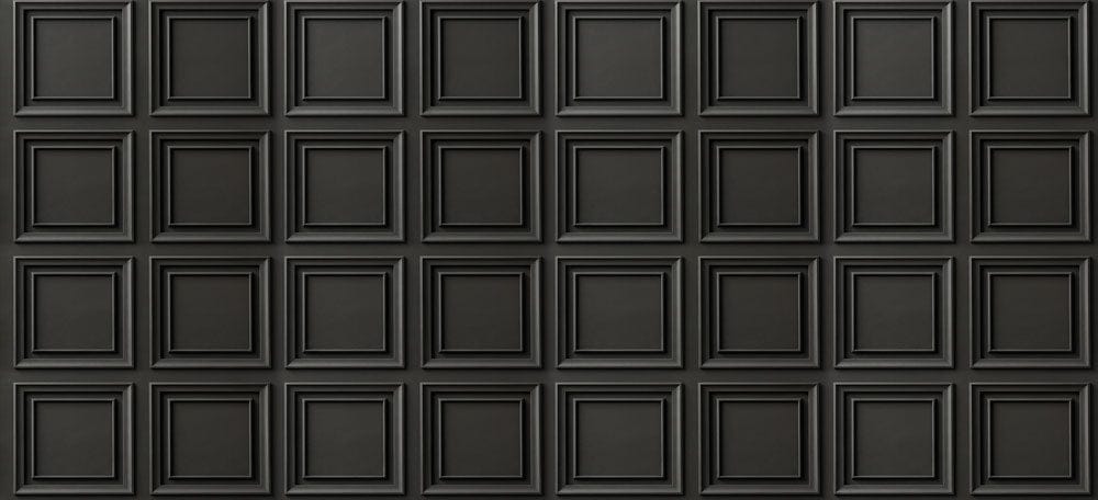 Classic Black Panel Mural Wallpaper