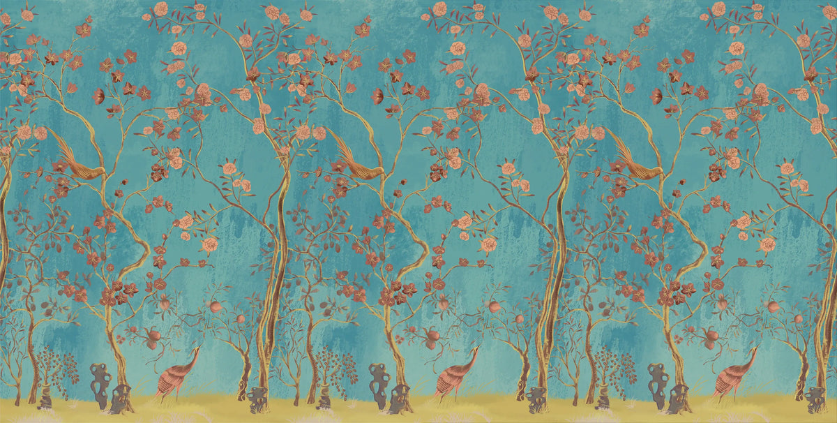 Flowering Branches Wallpaper Mural