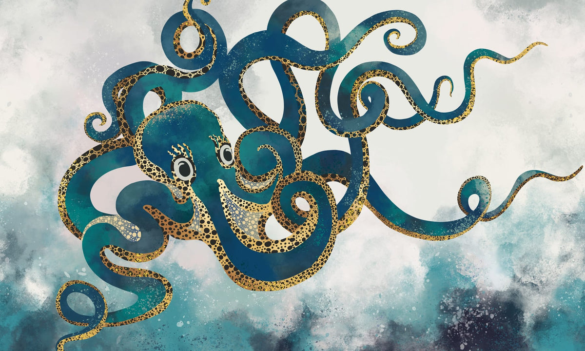Giant Octopus Wallpaper Mural