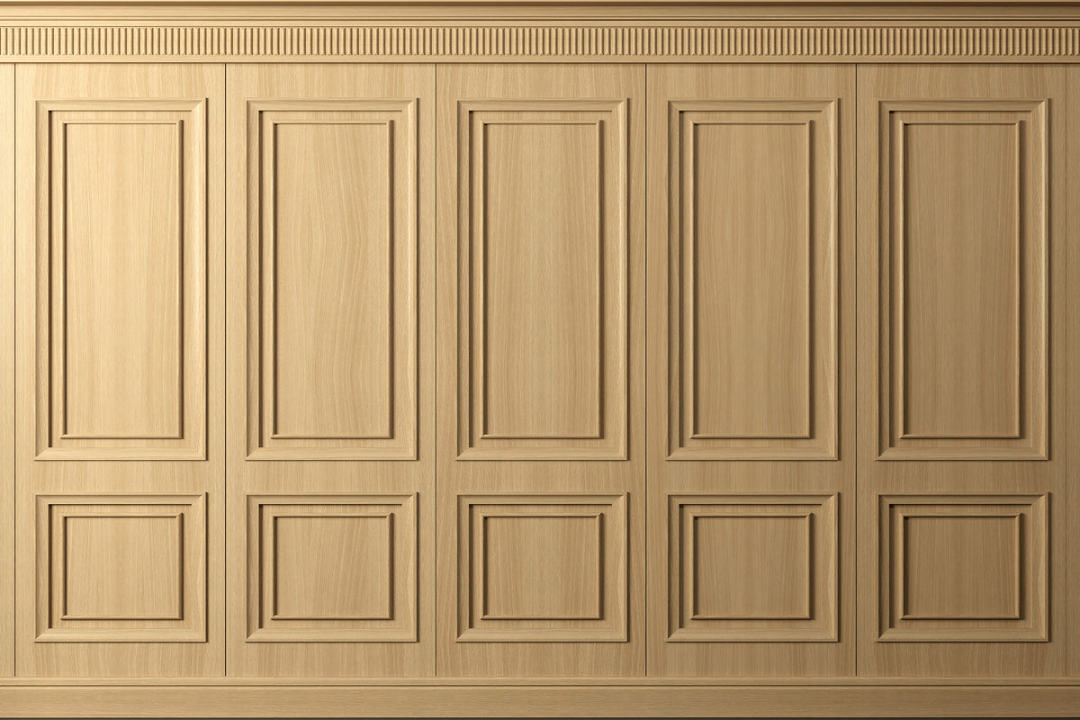 3D Wood Panels Wallpaper Mural
